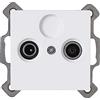 Kopp Athenis 941232081 - Presa TV/RF, superficie opaca, colore: Bianco artico