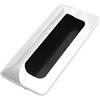 sourcing map 11 cm x 5 cm Forma Rettangolare In Metallo Tono Argento Porta Scorrevole Maniglia
