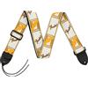 Fender 2" Monogrammed Straps Bianca/Marrone/Gialla
