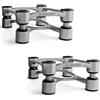 ISOACOUSTICS APERTA COPPIA DISACCOPPIATORI PER DIFFUSORI BOOKSHELF SILVER NUOVI