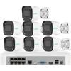 UNIARCH KIT videosorveglianza con 4 telecamere 4MP con audio NVR 8 canali 5MP HDD 1TB