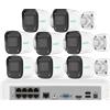 UNIARCH KIT videosorveglianza con 4 telecamere 4MP con audio NVR 8 canali 5MP HDD 1TB