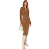 Trendyol Shift Regular Fit Knitwear Dress Vestito, Camel, S Donna