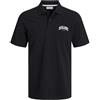 JACK & JONES Jjejosh Polo SS SN Camicia a Maniche Lunghe, Nero, L Uomo