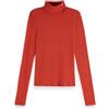 Scotch & Soda Roll up Neck LS T-Shirt, T-Shirt, Donna, off White, M
