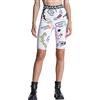 Gianni Kavanagh White Futura Cycling Shorts Leggings da Donna, Bianco, L