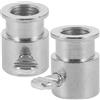 ANDRESLAD Set di 2 accessori per barbecue, accessori per barbecue uniformi, in metallo, con custodia limite per barbecue sicuro e pratico, adatto per barbecue a carbonella a gas