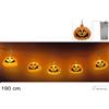 Due Esse Christmas Filo 20 Zucche led Luminose di Halloween a Batterie di Duesse