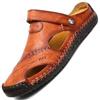 Fashion Sandali Uomo Vera Pelle Mare Scarpe estive Fashion antiscivolo confort