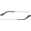 Ray-Ban Ray Ban 3026 Aviator - Aste di Ricambio - Oro/Terminali Pelle Marrone Scuro