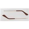 Ray-Ban Aste Ricambio Ray Ban 3415Q 3415/Q Oro/Terminali Pelle Marrone Scuro Forato