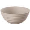 Guzzini - Tierra, Contenitore M in Plastica Riciclata, Ciotola - Grigio Tortora, Ø 18 x h 7.6 cm | 1090 cc - 175018158