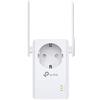 TP-Link TL-WA860RE N300 Universal Range Extender with Extra Power Outlet, Broadband/Wi-Fi Extender, Wi-Fi Booster/Hotspot with 1 Ethernet Port and 2 External Antennas, Plug and Play, UK Plug