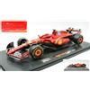 Burago FERRARI SF-24 N.16 CHARLES LECLERC 2024 CON VETRINA 1:18
