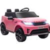 DecHome Macchina Elettrica per Bambini Land Rover Fari LED e Telecomando Rosa DecHome
