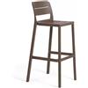 Nardi Sgabello Cassia Stool Tabacco Polipropilene Impilabile