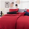 Blumtal Mako Satin Bed Linen 140x200 Cotton Red - Copripiumino con federa a scelta - set di biancheria da letto personalizzabile in 100% cotone - certificato Oeko Tex