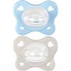 Chicco Dual Soft Succhietto Azzurro 2-6 Mesi 2 Pezzi