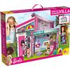 LISCIANIGIOCHI S.P.A. Barbie Casa di Malibu con Bambola Lisciani, Villa Moderna a Due Piani, Veranda, Piscina, Zona Barbecue, Stanza e Mobili 3D