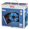 HAMA Custodie CD Slim Case SINGOLE Trasp. Tray Nero, confez. 100 pz - H51270
