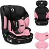 LIONELO LEVI I-SIZE Seggiolino auto per bambini 76-150 cm con l'ultima Norma i-Size R129 Protezione laterale, 10 Livelli di regolazione del poggiatesta, Schienale staccabile