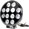 LAMPA Faro supplementare impermeabile a 12 Led 9/36V 8400lm 215mm - Nero