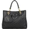 Braccialini Borsa a mano media BETH MATELASSE - Nero