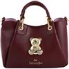 Braccialini Borsa a mano con orsacchiotto AMY BIJOUX - Bordeaux