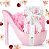 BRUBAKER Cosmetics Lusso Fiori di Ciliegio Set Bagno e Doccia - Set 6 Pezzi Bagno e Doccia - Set Regalo in Ceramica a Stiletto Rosa