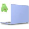 UESWILL Custodia per MacBook Air 2022-2026 33 cm M5 M4 M3 M2, blu serenità | Modello A3449 A3240 A3113 A2681, opaco liscio e setoso al tatto, include custodia rigida + panno in microfibra