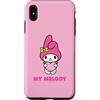 Sanrio Custodia per iPhone XS Max Personaggio My Melody davanti e dietro