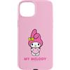 Sanrio Custodia per iPhone 15 Plus Personaggio My Melody davanti e dietro