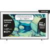 Samsung Smart TV 43'' QE43LS03FAUXZT QLED 4K, NQ4 AI Gen2 Processor, 4K AI Upscaling, Art Mode, Matte Display, Dolby Atmos & OTS Lite, Modern Frame Design, 2025
