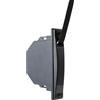 IdeaGenesis - Tenda a rullo con parte anteriore in PVC per lavorazione del legno in alluminio con perno. Avvolgitore per tapparelle da infilare o incassare in cantiere. Sistema universale (Nero nastro
