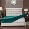 Soifox Lenzuolo con angoli in velluto caldo per letto matrimoniale, verde scuro, invernale, con tasca extra profonda 40 cm, lenzuolo inferiore in morbida flanella, per letto matrimoniale 135 x 190 cm
