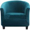 TOPCHANCES Copripoltrona Chesterfield 2 Pezzi,Elasticizzato Fodere Copripoltrona 1 Posto,Velluto Fodera Poltrona Club Tullsta per Bar Soggiorno Camera da Letto Reception