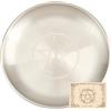 CREATCABIN Piatto rituale stellato in acciaio inox, ciotola piatta, vassoio rotondo per preghiere, ciotola per sacrifici, portacandele, bruciatore di incenso, meditazione, tarocchi, 14 cm