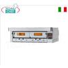 Forno pizza gas per 12 Pizze da mm 300, CAMERA da mm 1230x930x150h con PIANO in REFRATTARIO, completo di MODULO CAPPA, potenza termica 24000 Kcal h, Peso 240 Kg, dimensioni esterne mm 1600x1420x520h