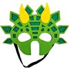 Jtnohx Feltro Maschere Animali, 10 Pz Maschera Halloween, Costume Animale per Compleanno Party Forniture (Dino Mask)