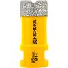HIGHDRIL Punta per Trapano Diamantata - 25mm con Filettatura M14 Foratura Secco per Piastrelle Porcellana Ceramica Granito Marmo Muratura Mattoni per Smerigliatrici Angolari
