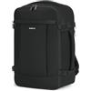 ECOHUB 20L Zaino Ryanair 40x20x25, Zaino Da Viaggio Aereo Bagaglio a Mano Con Scomparto Per Laptop 3D, Resistente all'Acqua Bagaglio a Mano 40x20x25 Ryanair, Riciclato Zaino Viaggio Donna Uomo, Nero
