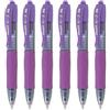 Pilot G2-XS7 Pixie - Mini penne roller - pennino 0,7 mm 0,4 mm larghezza linea, confezione da 6, colore: Viola