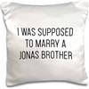 3dRose Tory Anne Collections pc-324391-1 - Federa per cuscino, motivo: frase I was supposed to marry a Jonas Brother, colore: bianco