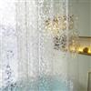 Tonnali Tenda da doccia lunga 190 cm, in EVA, impermeabile, pesata, resistente, con 3 forti magneti e 12 occhielli antiruggine, tenda da doccia in plastica con design con ciottoli 3D, 183 x 180 cm