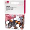Efco sfaccettatura a 2 Fori, Colore: Rosa con Gemme Decorative Stone, in Acrilico, Colore: Marrone, 30 mm, 75 Pezzi