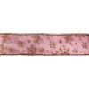 INNSPIRO Nastro decorativo lilla nevata 6,5 cm x 10 m.