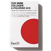 FaceD Face D - Pure Drink Integratore Alimentare da bere con Collagene Acido Ialuronico e Vitamine, 30 stick