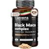 SEVENS NUTRITION Maca Peruviana - 180 Capsule Vegane - Maca Nera Extra Forte 27 600 mg - Alto Dosaggio con L-Arginina, Zinco e Vitamine B6, B12 e C - Estratto Puro 20:1 - Aumenta l'Energia e la Vitalità - Sevens