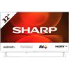 SHARP TV 32 SHARP LED 32FH2EW SMART HD ANDROID 11 WHITE