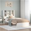 vidaXL Letto Libreria senza Materasso Bianca 90x200 cm Legno di Pino letto vidaXL